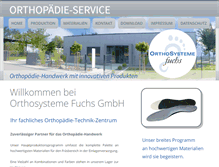 Tablet Screenshot of orthosysteme.de